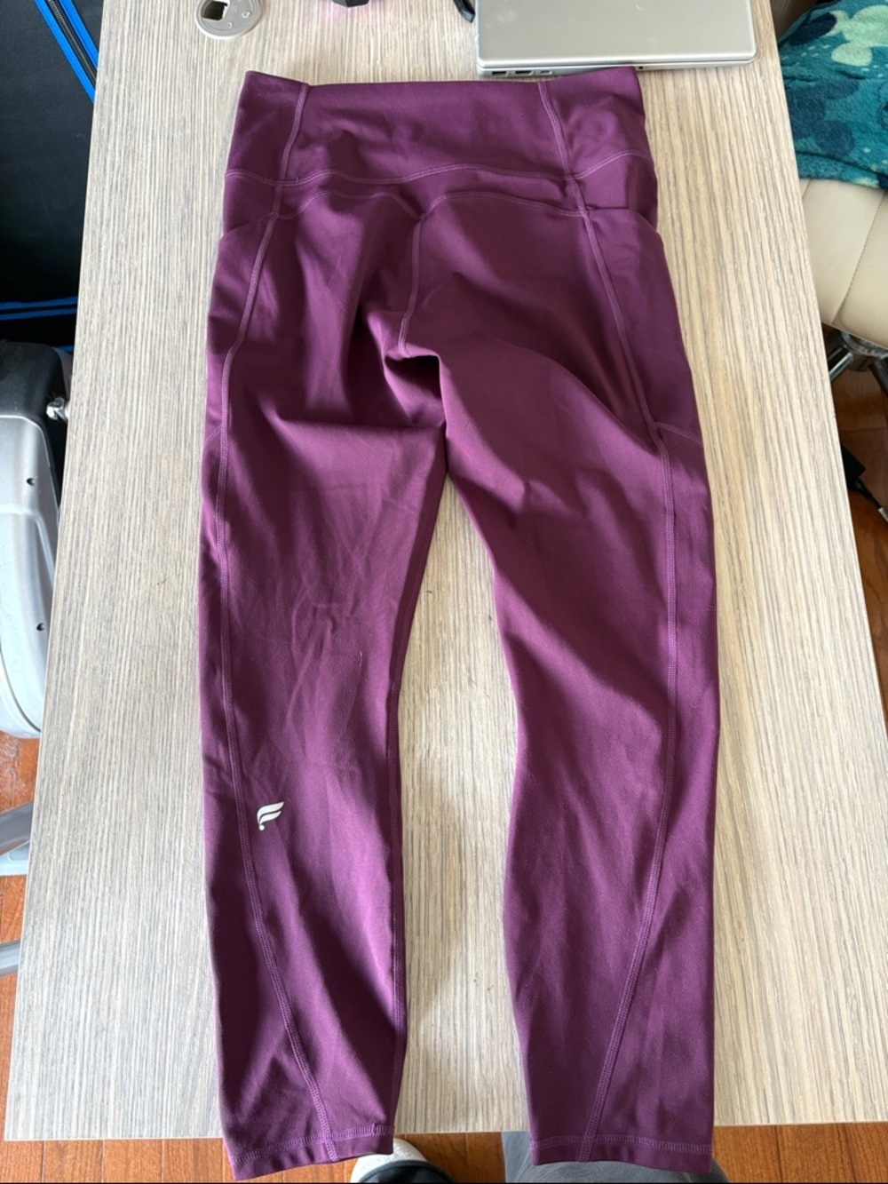 Fabletics PureLuxe High Rise Leggings Burgundy Purple Size M - Picture 5 of 7